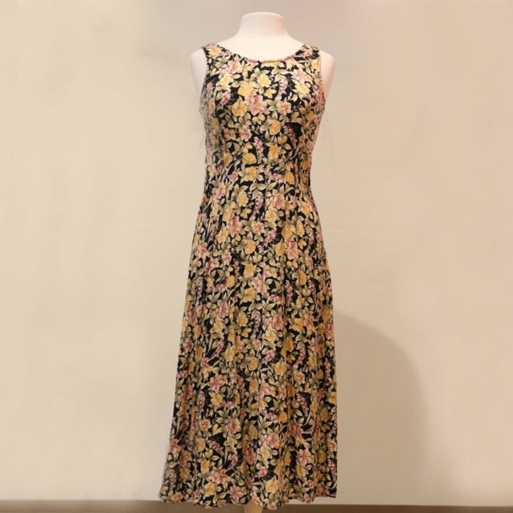 90's Grunge Floral Maxi Dress